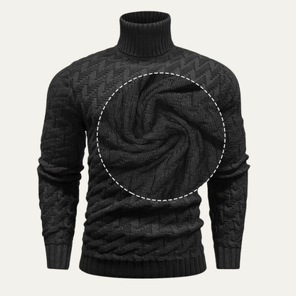 Men's Turtleneck Sweater Warm Knit Winter