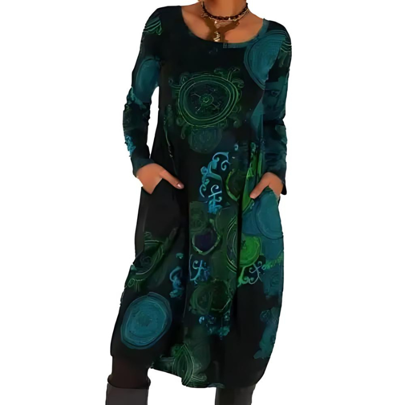 Stylish Cold Weather Dress - VibreMode