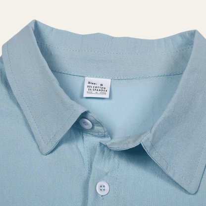 Men's Linen Cotton Button Down Shirt