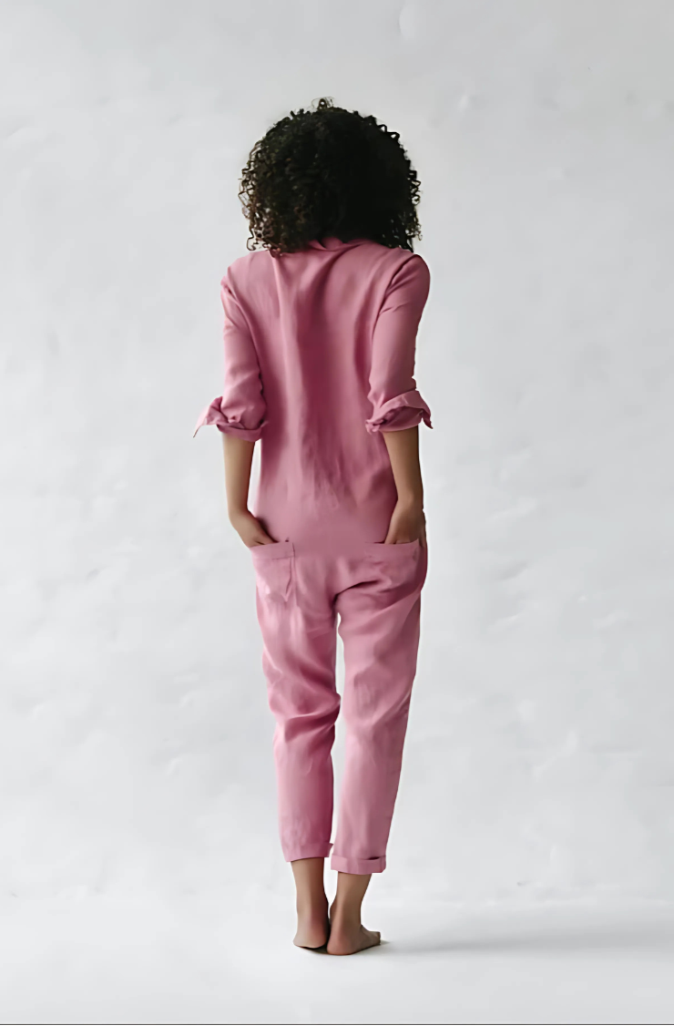Women's Cotton Linen Jumpsuit