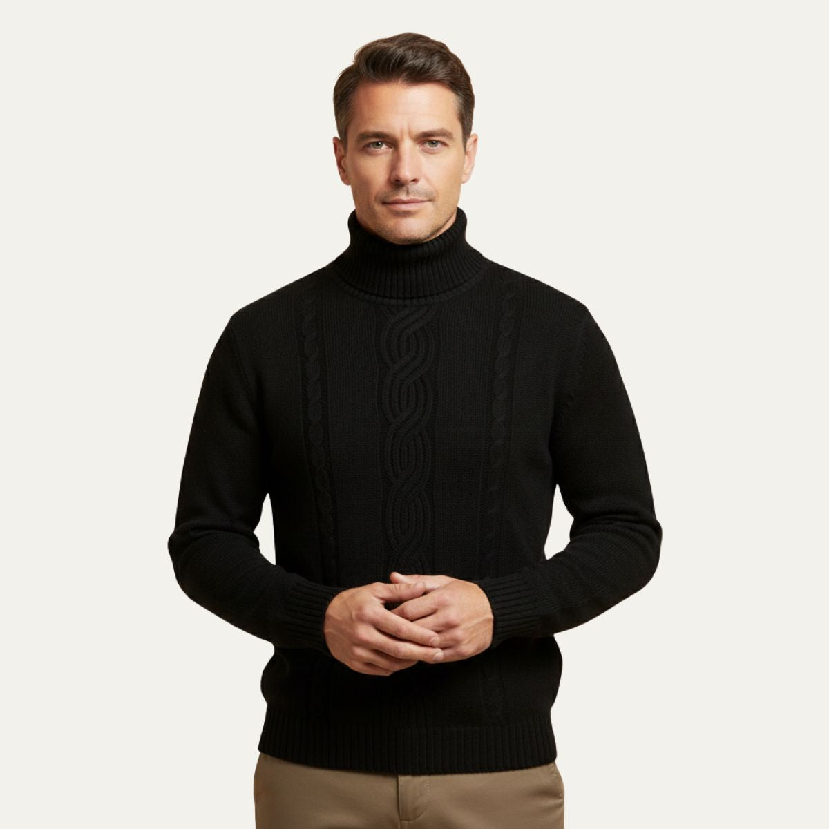 Men's Merino Wool Turtleneck Sweater