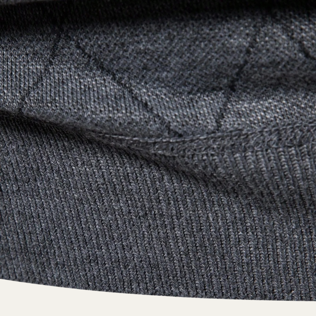 Men's Half Zip Knit Sweater Gray