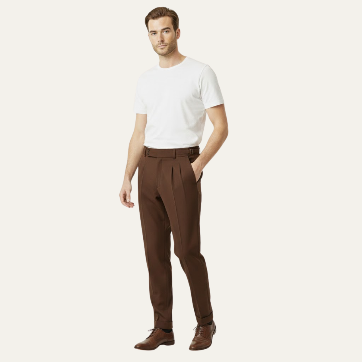 Men's Slim Fit Business Suit Pants Classic