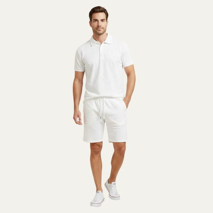 Men's Lightweight Beachwear Shirt And Shorts Set