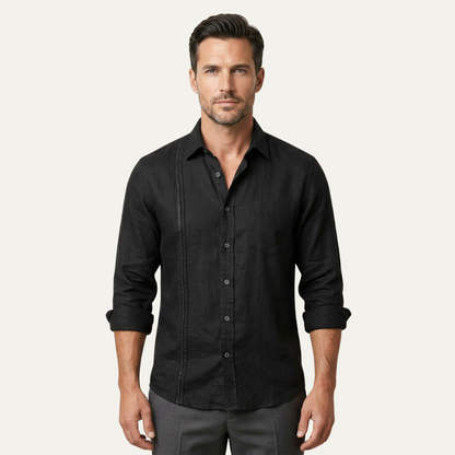 Men's Casual Beach Button Up Shirt