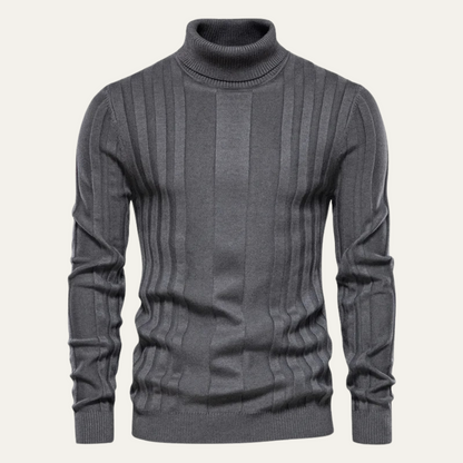 Men's Slim Fit Knit Turtleneck Sweater