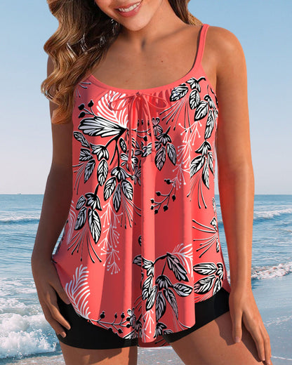 Women's Printed Tankini Swimsuit - VibreMode