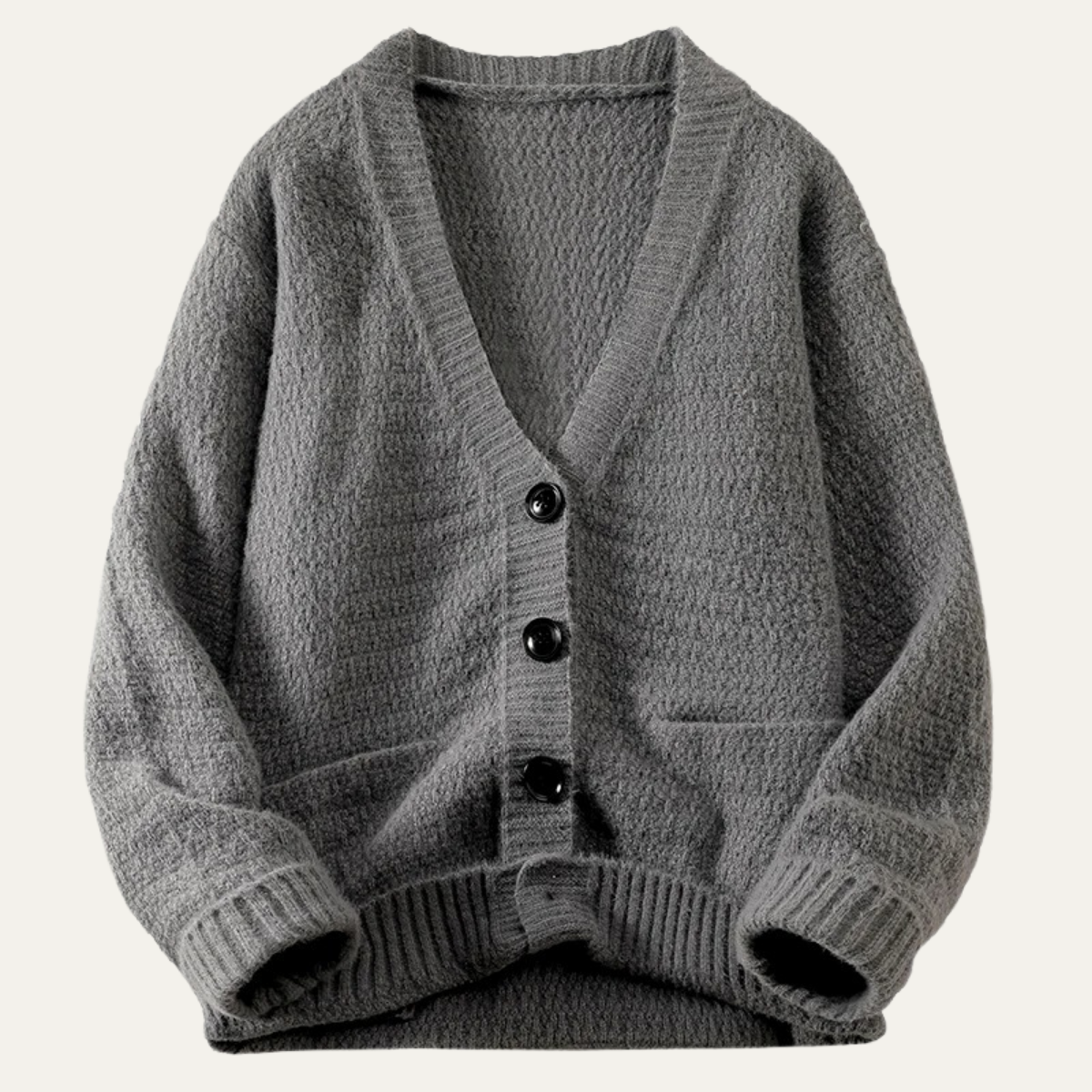 Dorsett Men's Knitted Cardigan Button Up Winter - VibreMode