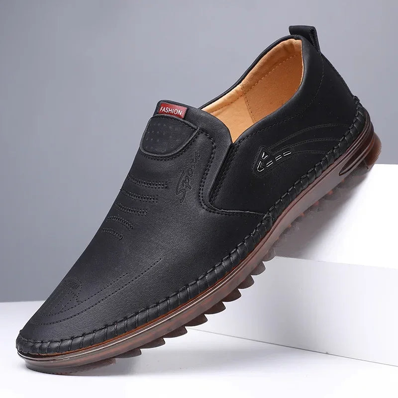 Men's Leather Loafers Sophisticated Brown