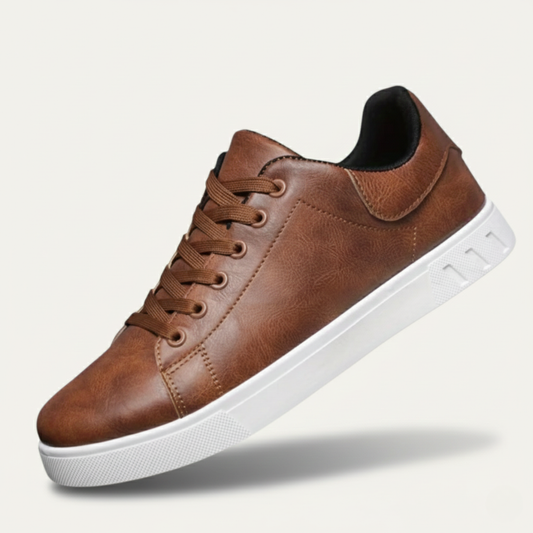 Men's Classic Low Leather Shoes - VibreMode