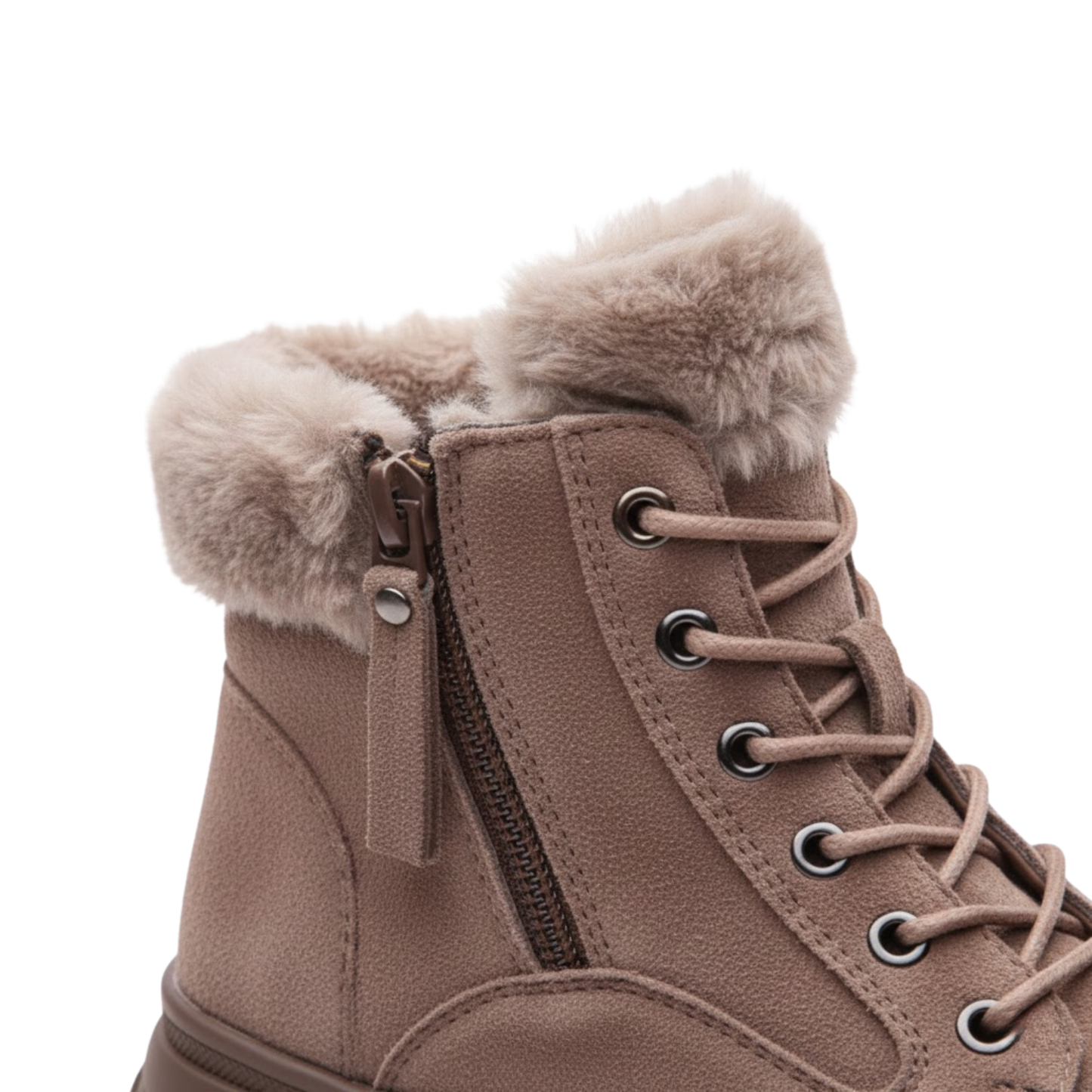 Warm Waterproof Leather Ankle Boots for Women