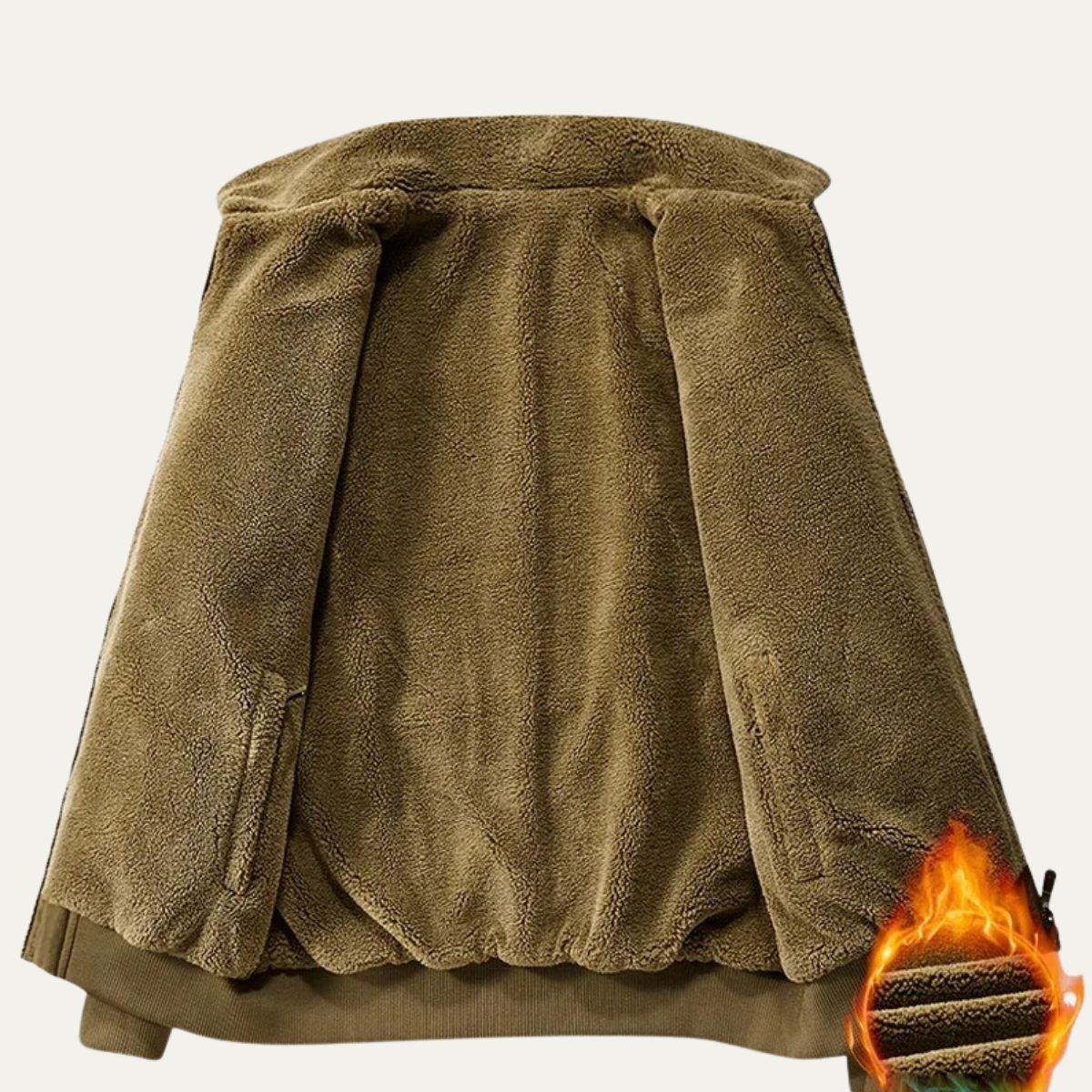 Men's Reversible Bomber Jacket Fleece Lined