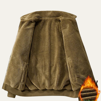 Men's Reversible Bomber Jacket Fleece Lined