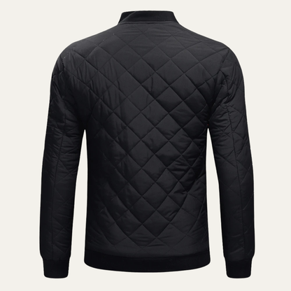 Men's Lightweight Quilted Bomber Jacket Zip Up
