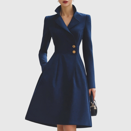 Fitted Lady Coat Dress - VibreMode