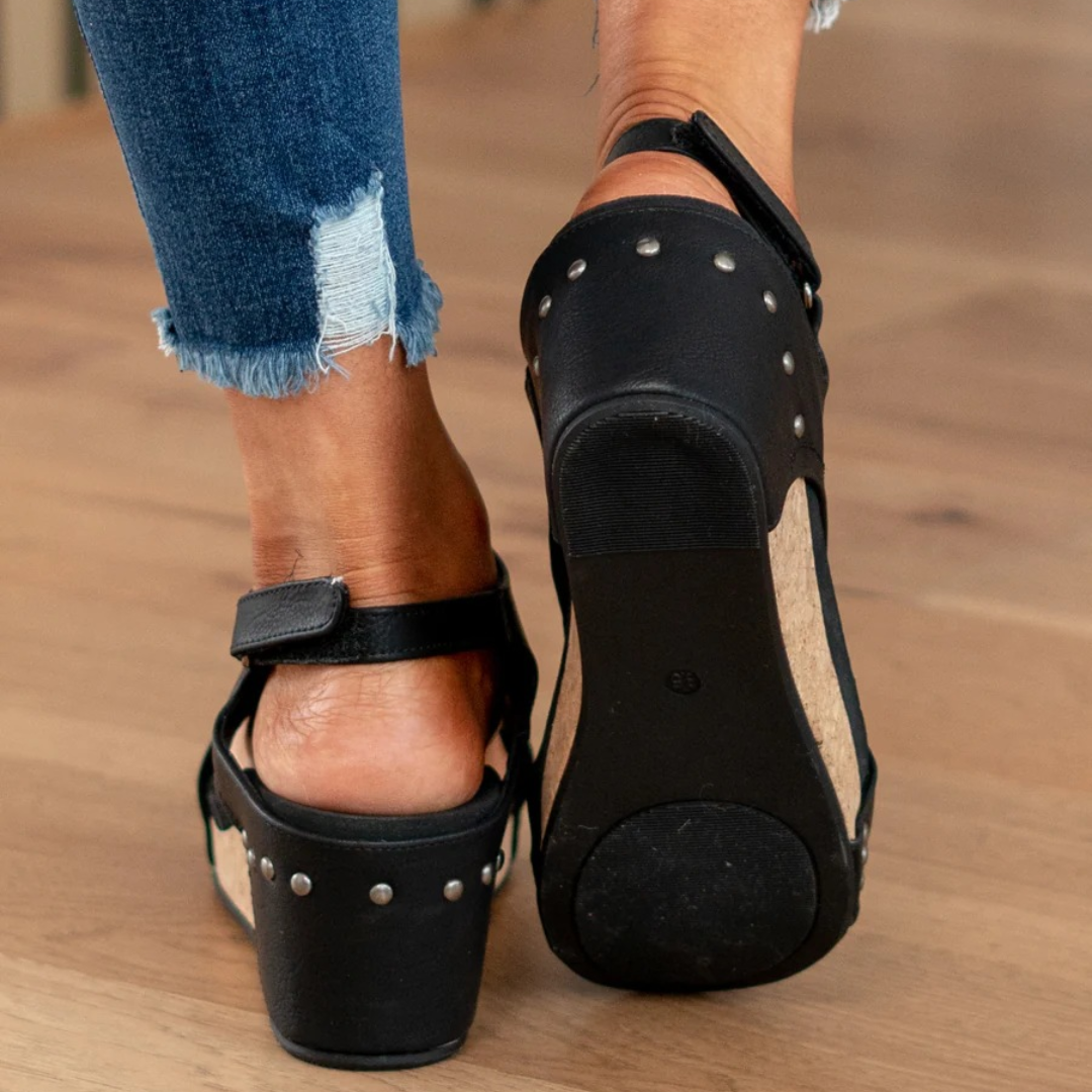 Women's Platform Wedge Sandals Open-Toe