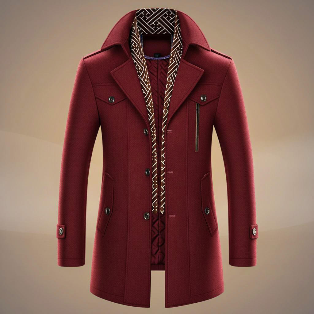Luxurious Pure Wool Winter Coat