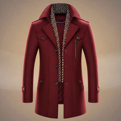 Luxurious Pure Wool Winter Coat