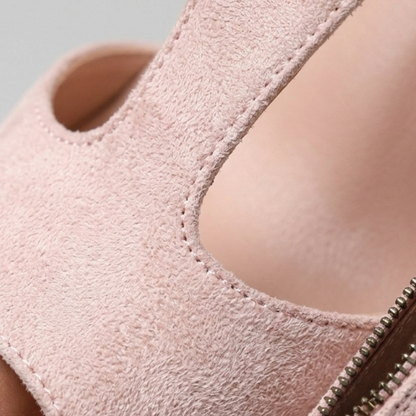 Low Heel Sandals Women Open Toe Ankle Strap