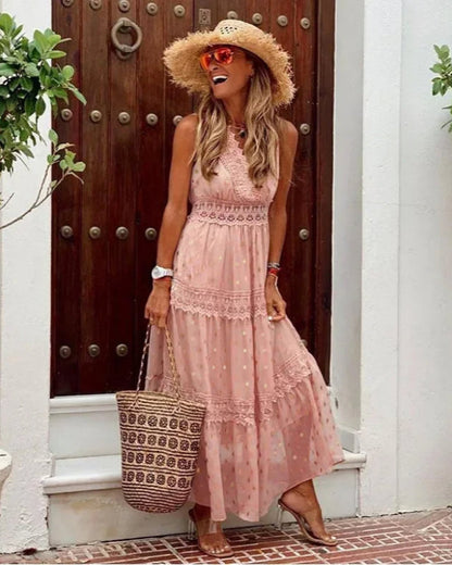 Women's Long Printed Maxi Dress