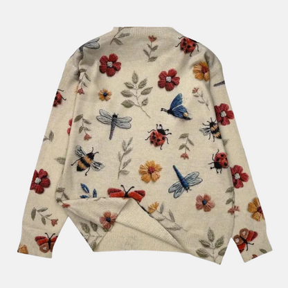 Women's 3D Flower Knit Sweater