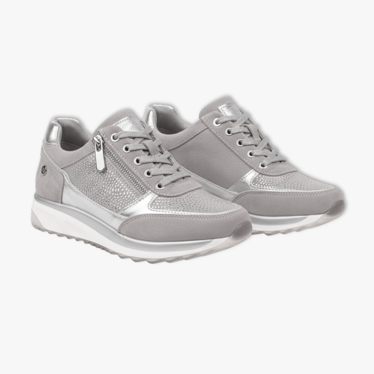 Comfortable Ladies Low Wedge Rubber Sneakers - VibreMode
