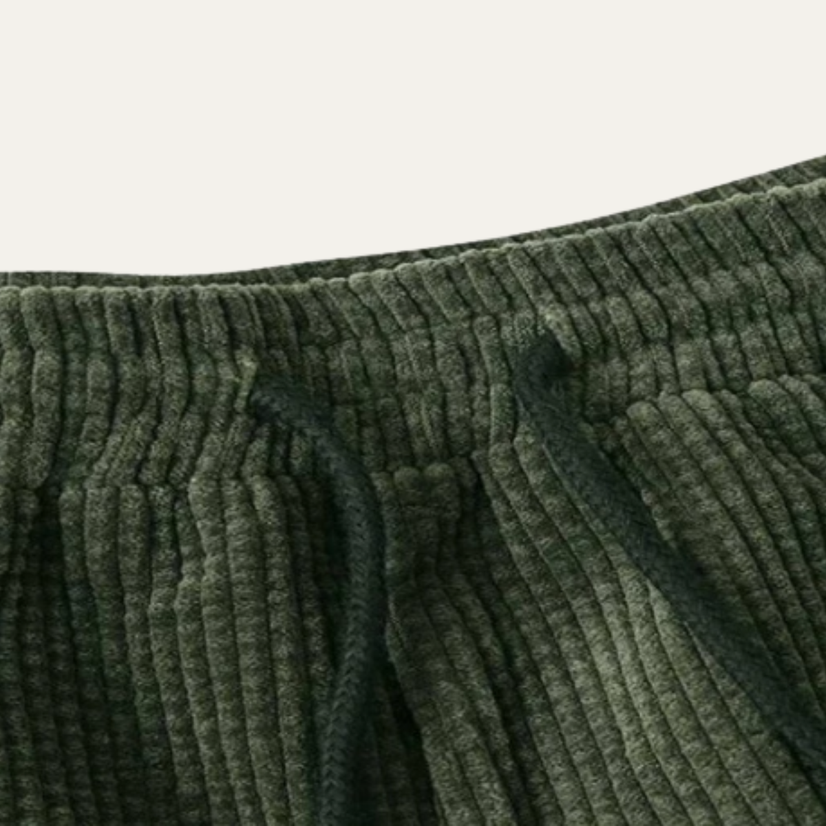 Men's Corduroy Shirt And Shorts Summer Set