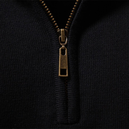 Men's Half Zip Wool Blend Sweater