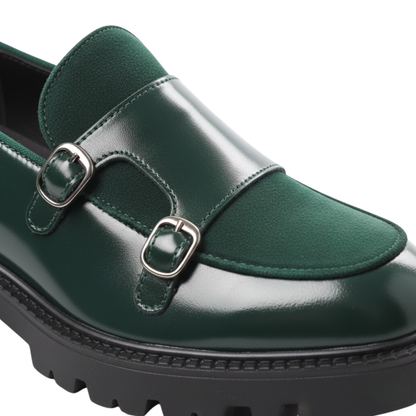 Classic Men's Leather Slip On Shoes Thick Sole