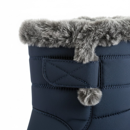 Warm Waterproof Women's Insulated Ankle Snow Boots Low Heel
