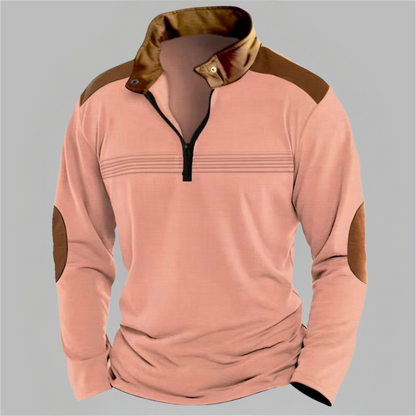 Contrast Color Male Sweatshirt Jacket