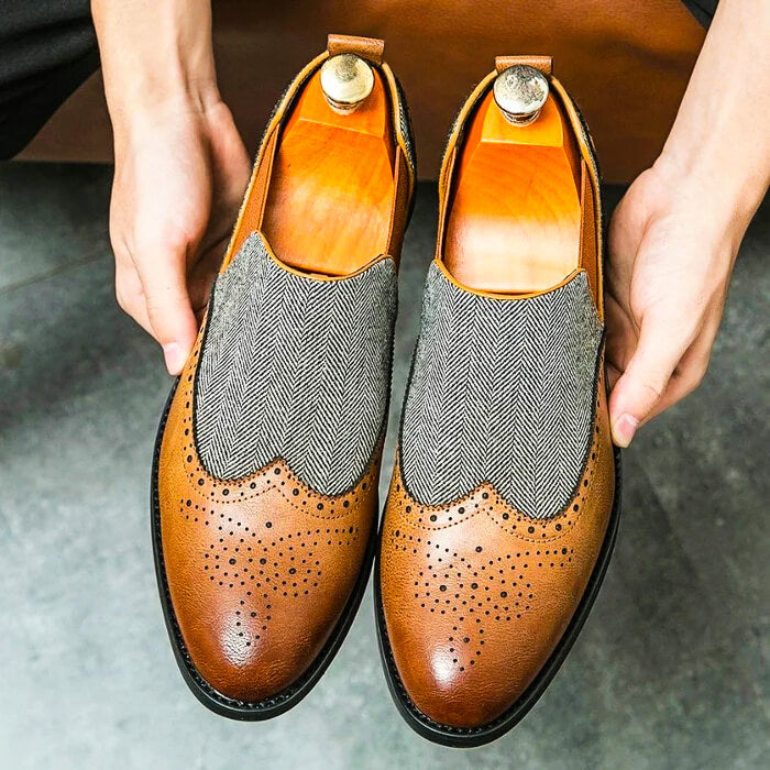 Luxury Italian Leather Slip On Shoes