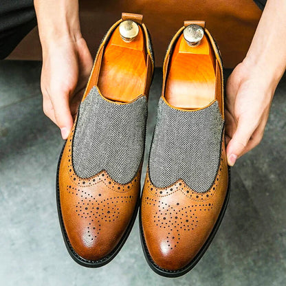 Luxury Italian Leather Slip On Shoes