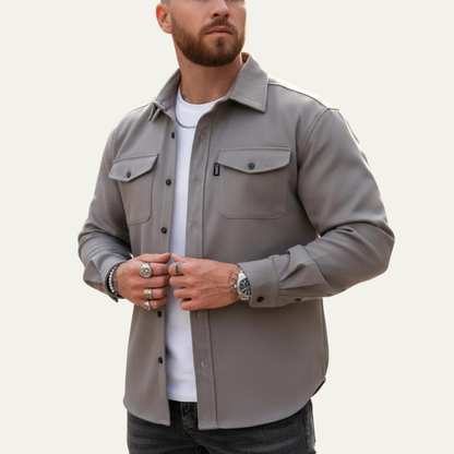 Men's Cotton Blend Button Up Shirt