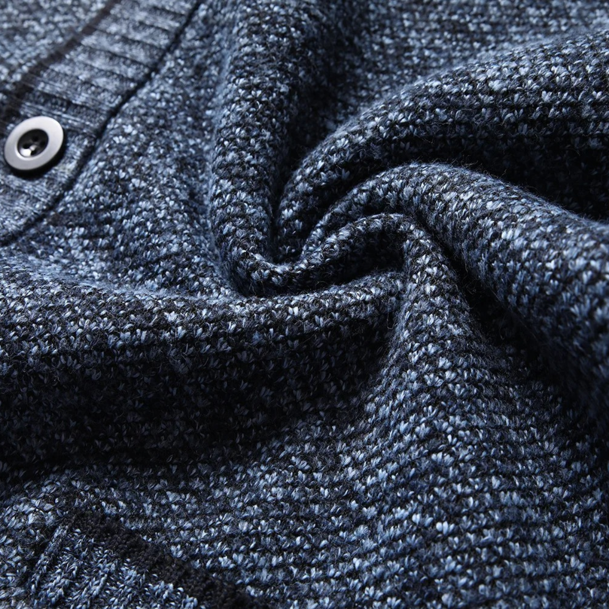 Men's Knitted Button Up Cardigan Warm Layer