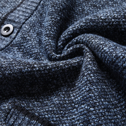 Men's Knitted Button Up Cardigan Warm Layer