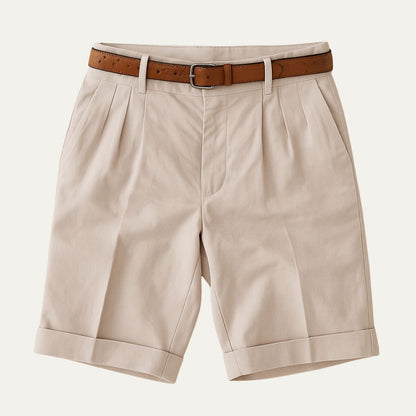Men's Cotton Tailored Shorts - VibreMode
