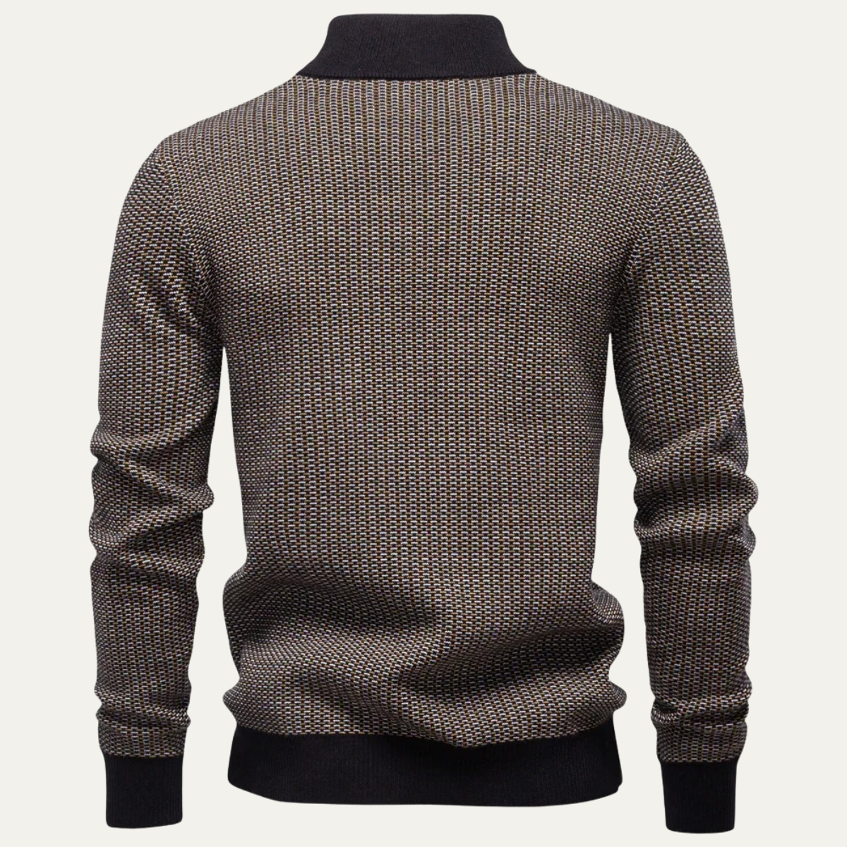Men's Quarter Zip Warm Winter Sweater