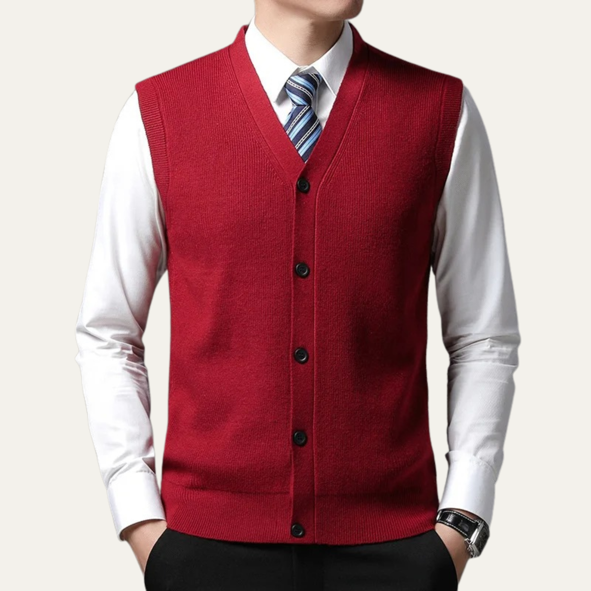 Men's Smart Knit Waistcoat