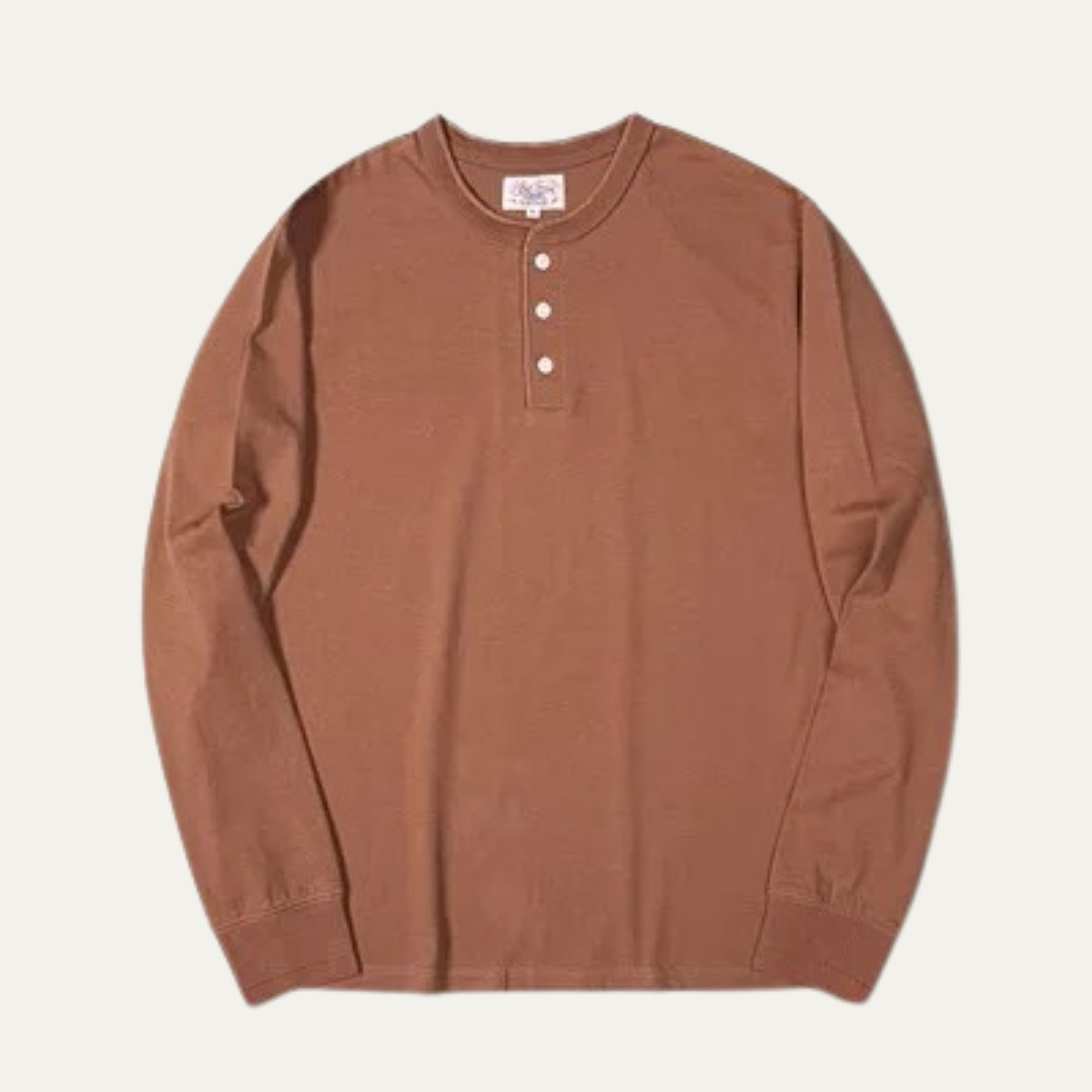 Men's Cotton Casual Henley Shirt Lightweight