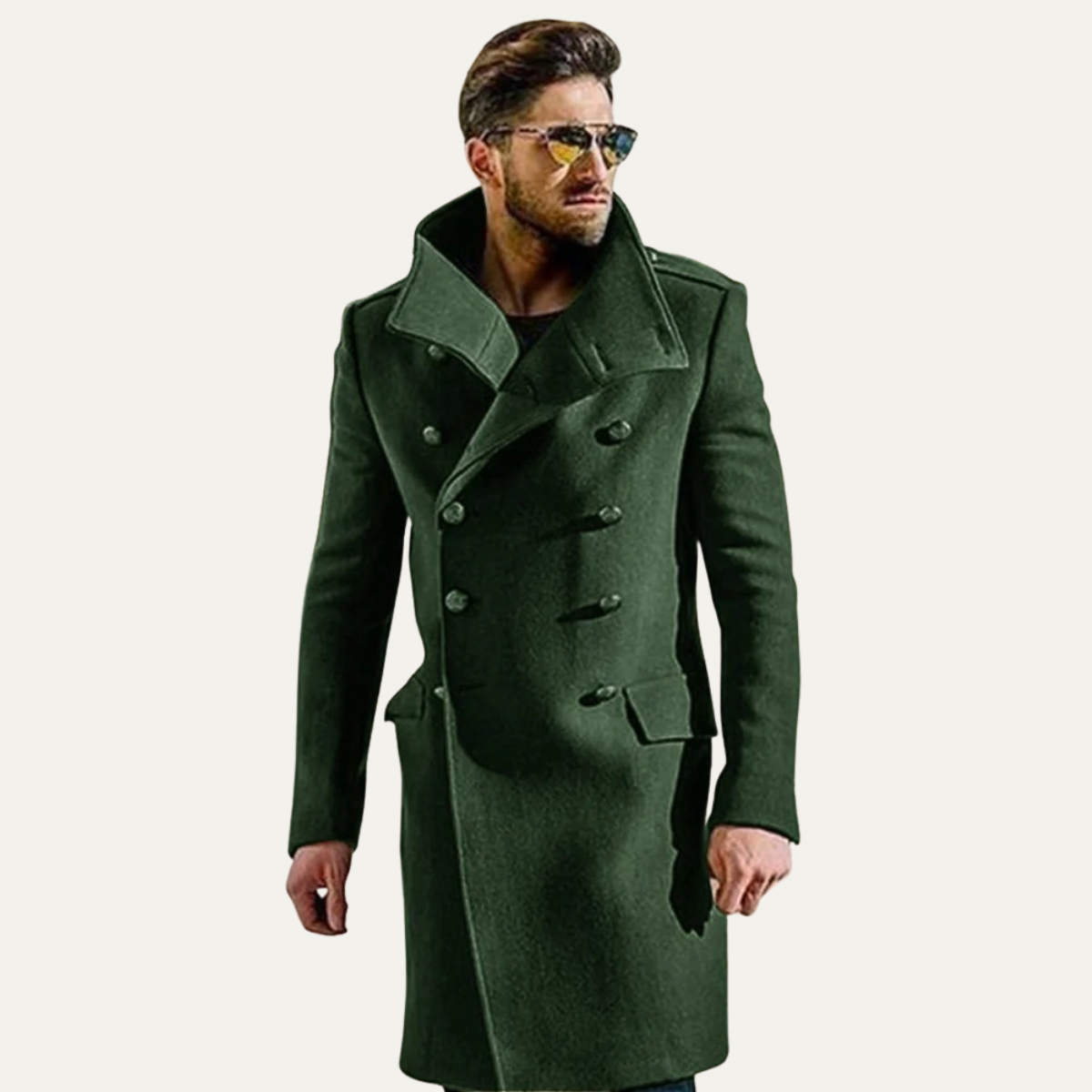 Dunhill Men's Double Breasted Wool Trench Coat