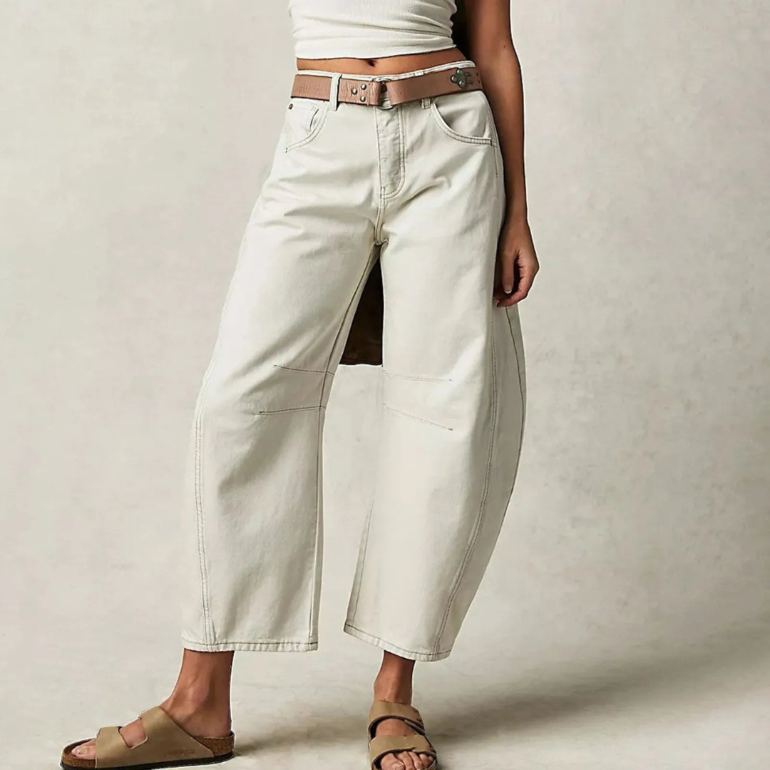 Comfy Women's High Waist Wide Leg Jeans Loose Fit Denim