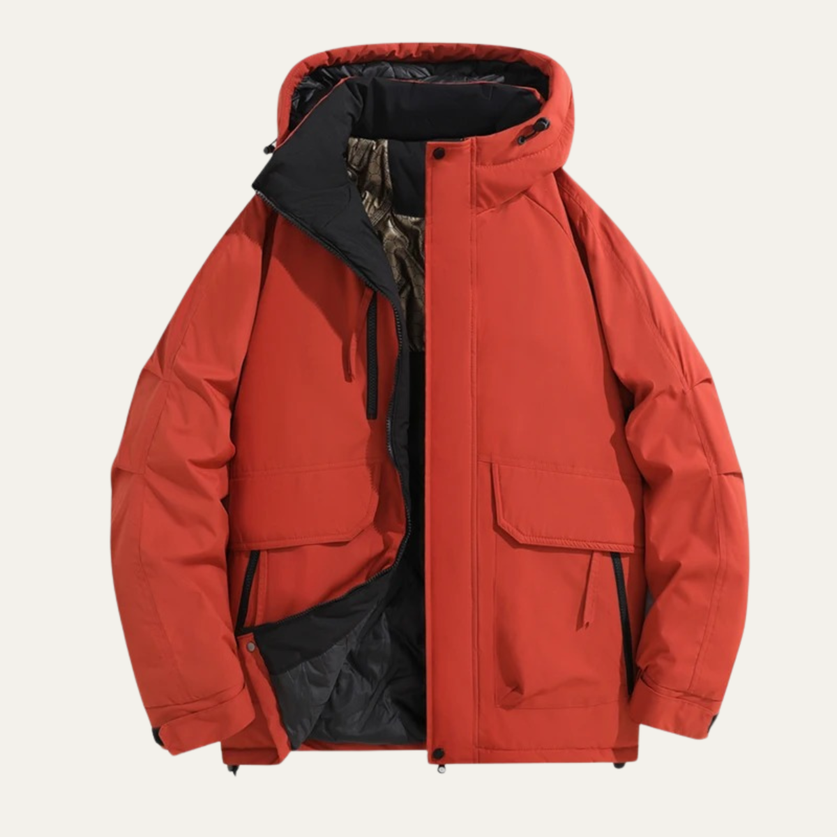 Urbino Men's Waterproof Hooded Jacket Thickened Casual