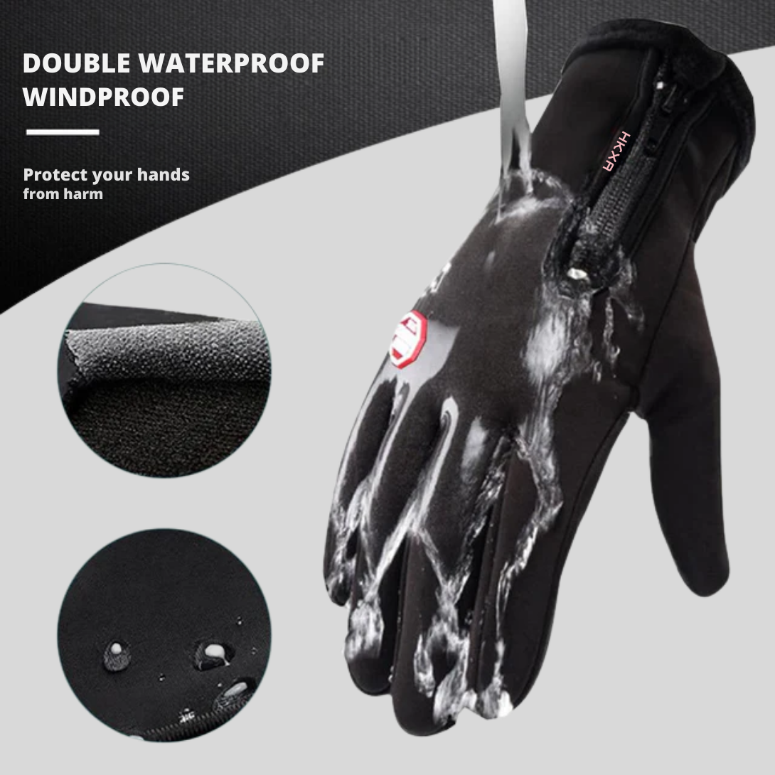 Heated Cycling Gloves Waterproof Insulated Winter