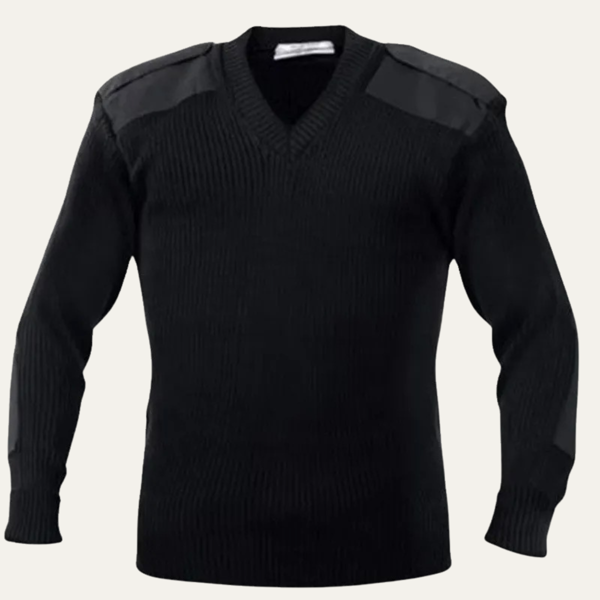 Men's Ribbed V Neck Sweater