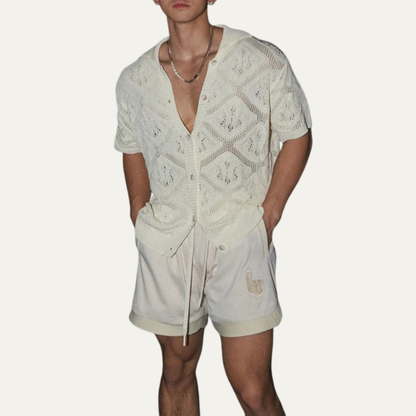 Men's Hollow Knit Summer