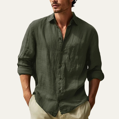 Men's Cotton Button Down Shirt Lightweight