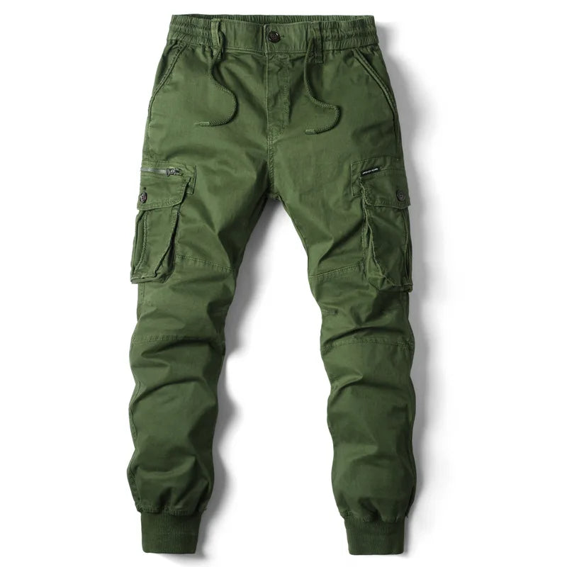Men's Cargo Jogger Pants Cuffed Hem