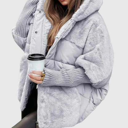 Large Synthetic Fur Winter Coat