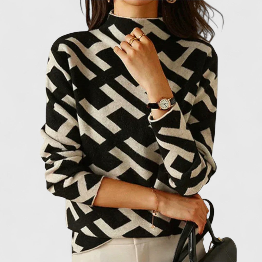 Women's Knit Sweater Modern Pattern